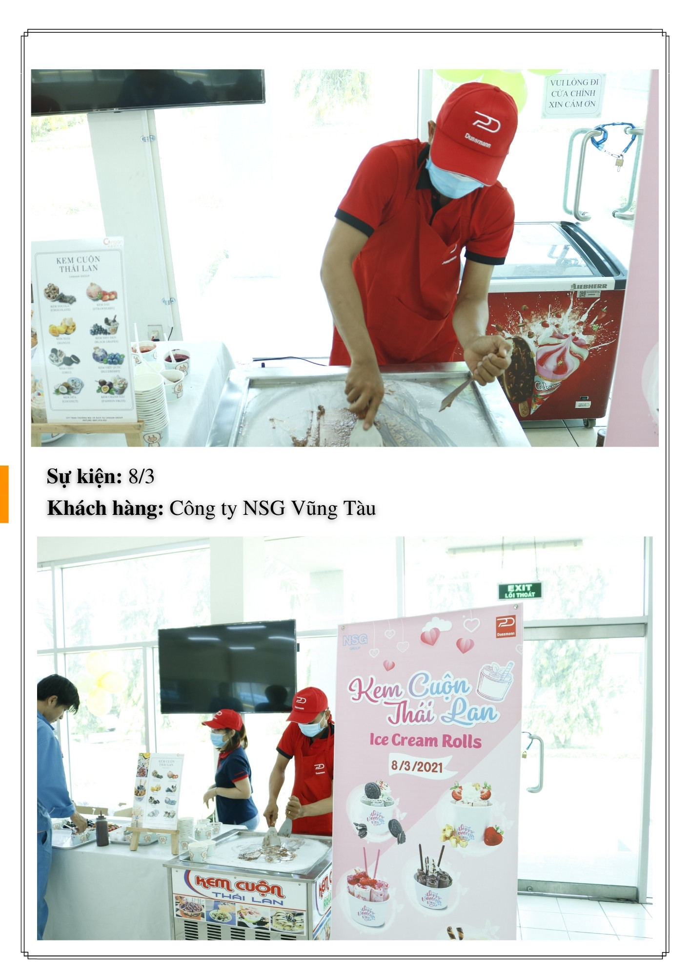 Tiệc teabreak kem cho sự kiện tại TP.HCM