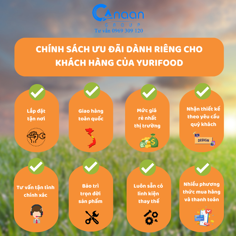 CHÍNH SÁCH ƯU ĐÃI DÁNH RIÊNG CHO KHÁCH HÀNG CỦA YURIFOOD