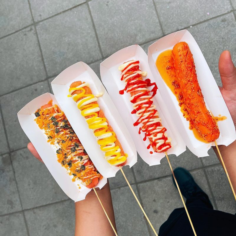 xúc xích chiên giòn trung hoa