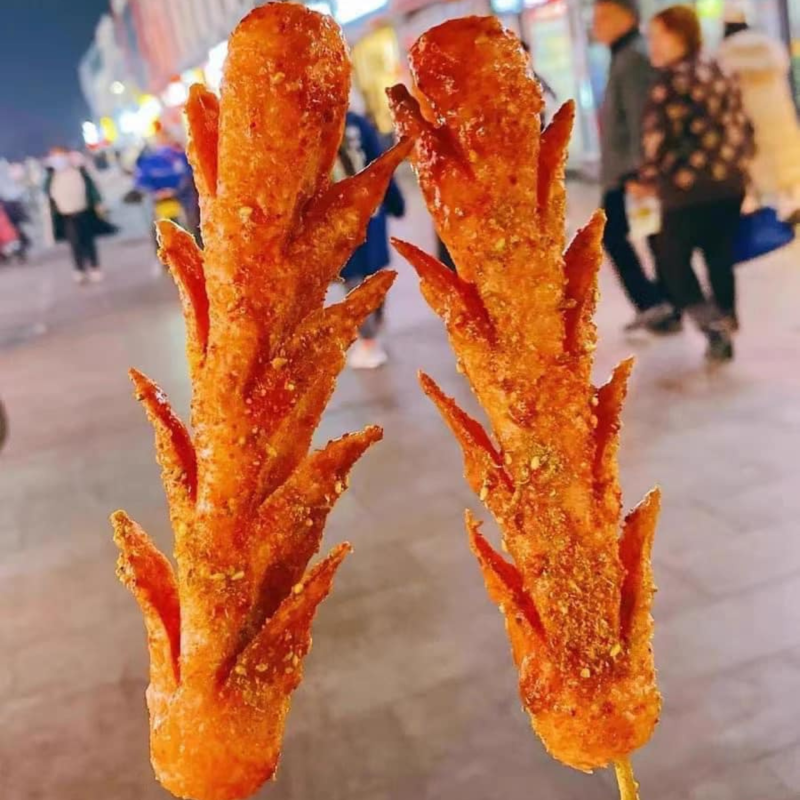 xúc xích chiên giòn trung hoa