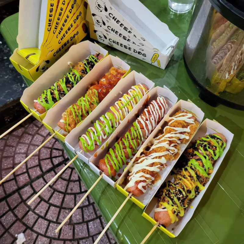 xúc xích chiên giòn trung hoa