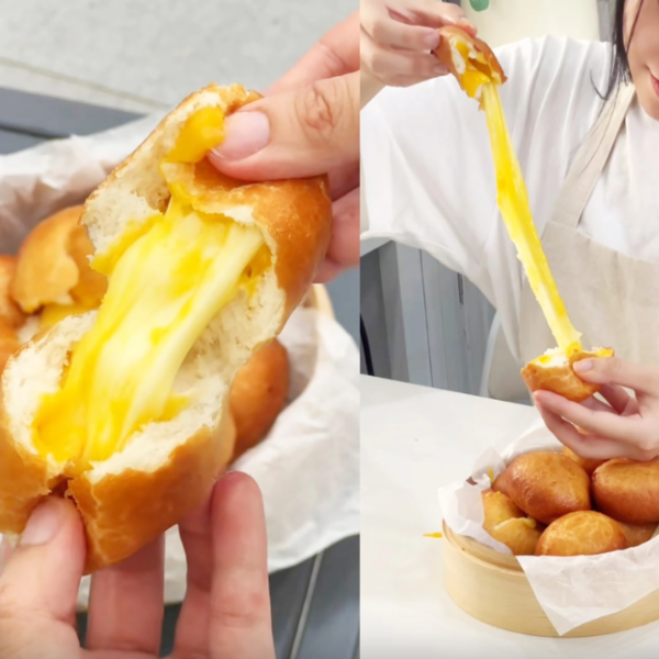 bánh tiêu phô mai trứng chảy